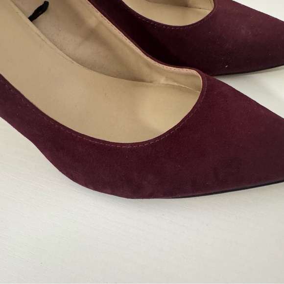 Marc Fisher Women’s Size 11M Burgundy Suede Pointed-Toe Pumps EUC Business - Picture 4 of 9